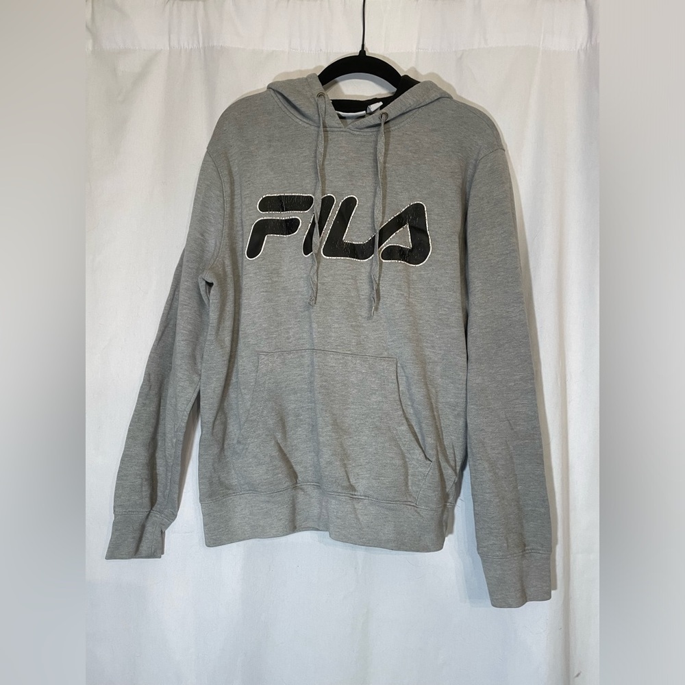 Gray FILA hoodie